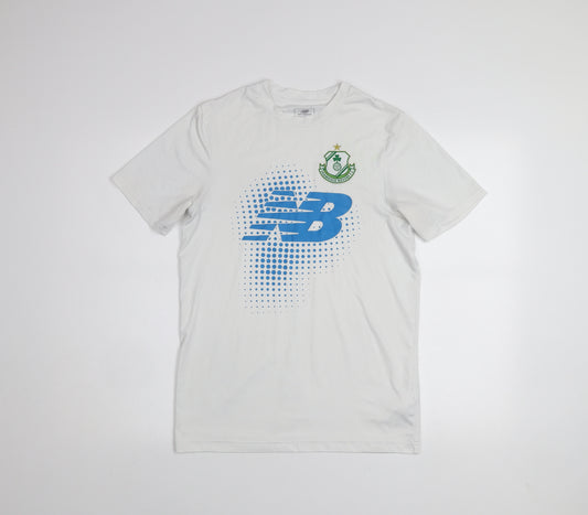 New Balance Men’s White Medium Football Graphic Active T-Shirt