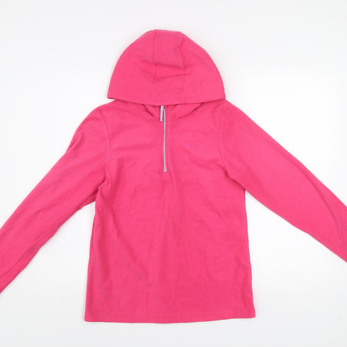Mountain Warehouse Teens Pink Fleece Hoodie 13 Yrs 1/2 Zip