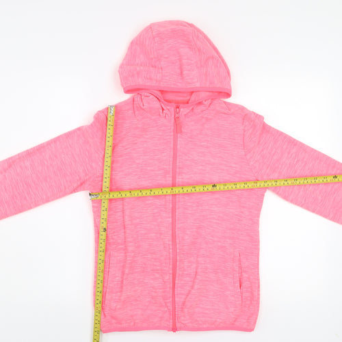 Dunnes Stores Women's Pink Hooded Full Zip Activewear Jacket Size 10