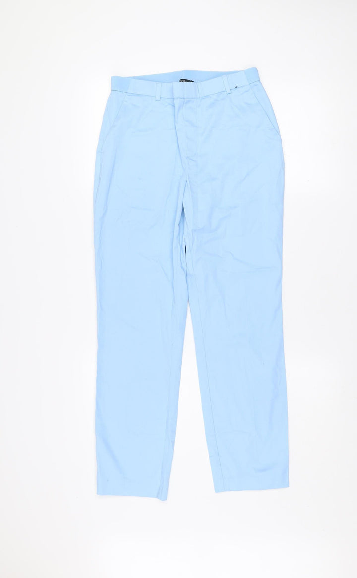 Dunnes Women's Blue Size 8 Slim Fit Chino Trousers