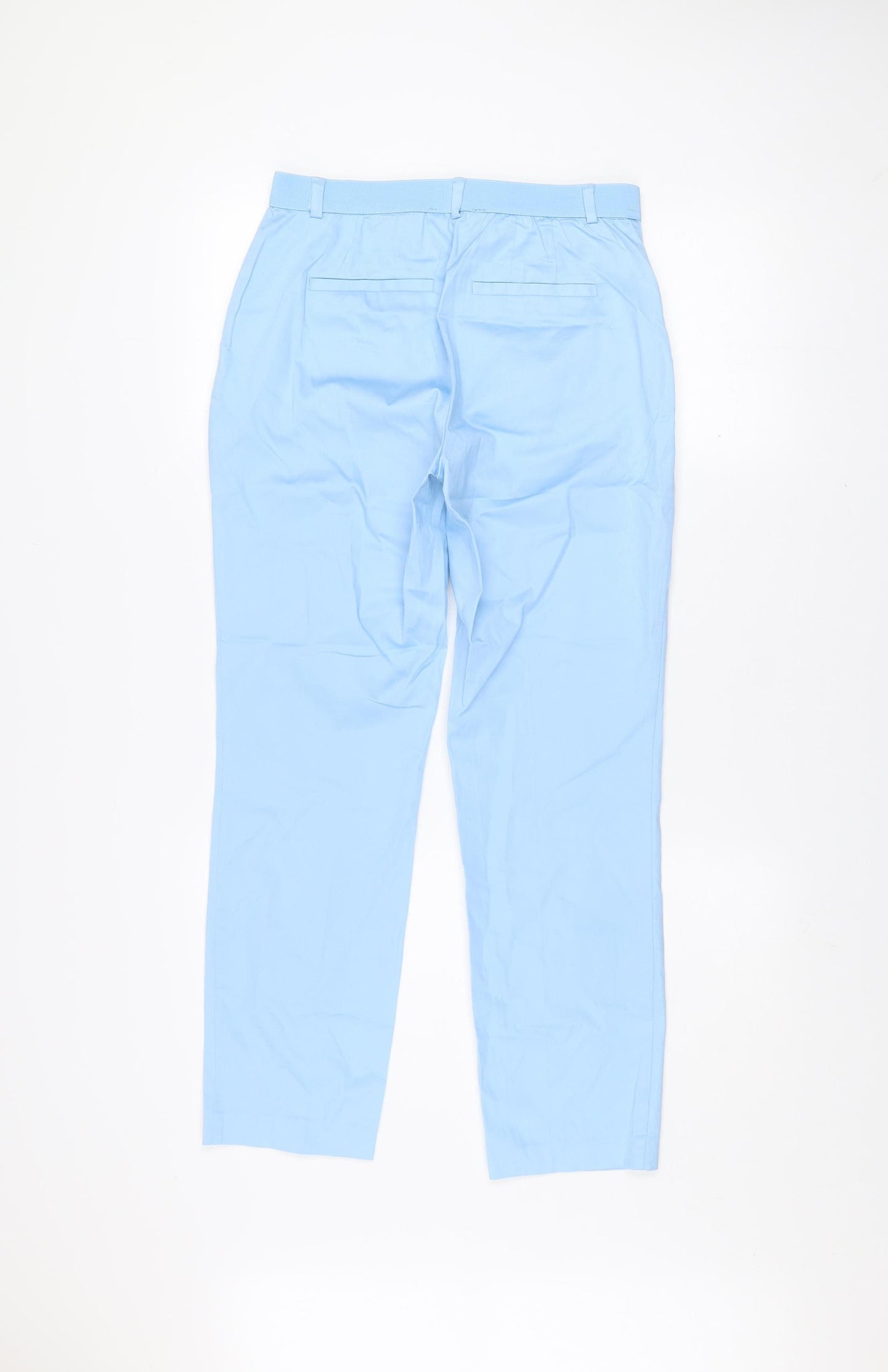 Dunnes Women's Blue Size 8 Slim Fit Chino Trousers