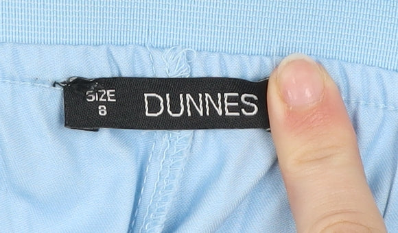 Dunnes Women's Blue Size 8 Slim Fit Chino Trousers