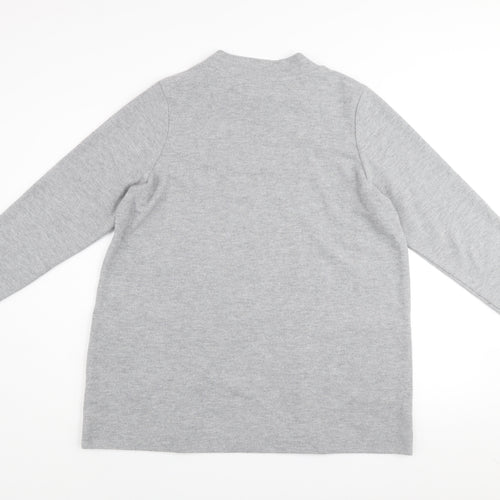 Marks and Spencer Women’s Grey Knit Shift Dress Size 18 Long Sleeve Casual