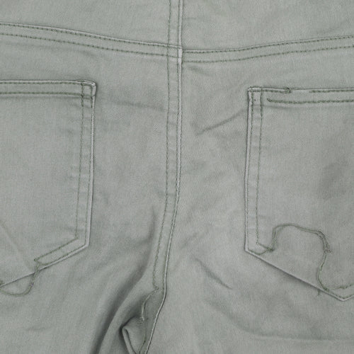 H&M Divided Womens Green Skinny Stretch Jeans Size 10