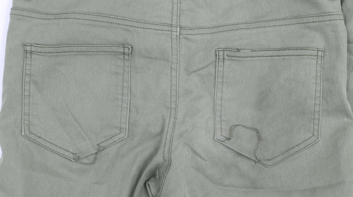 H&M Divided Womens Green Skinny Stretch Jeans Size 10
