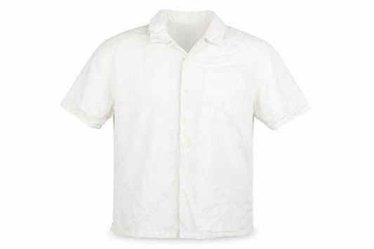 Front view of The Stronghold Men's White Regular Fit Cotton Short Sleeve Shirt M
