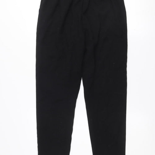 F&F Womens Black Tapered Trousers Size 8 Stretch Comfort Pants
