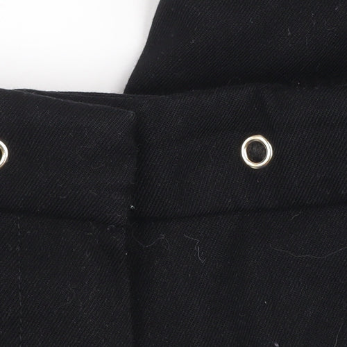 F&F Womens Black Tapered Trousers Size 8 Stretch Comfort Pants