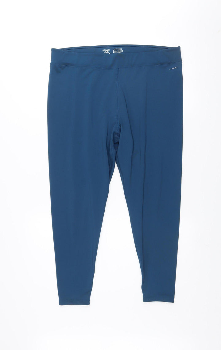Jockey Women’s Blue 2XL Microfibre Performance Leggings