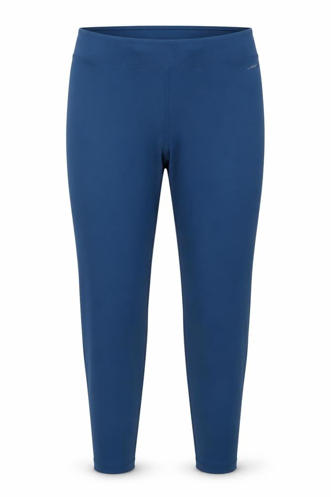 Front view of Jockey Women’s Blue 2XL Microfibre Performance Leggings