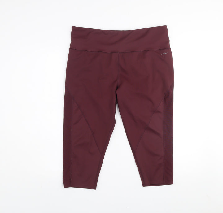 Jockey Women’s Brown XL Cropped Activewear Leggings