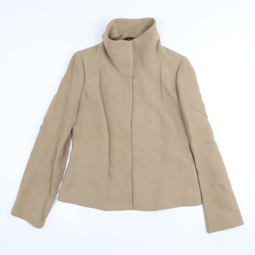 Zara Woman Beige Cotton Blend Short Jacket Small