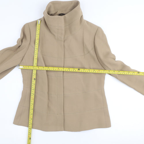 Zara Woman Beige Cotton Blend Short Jacket Small
