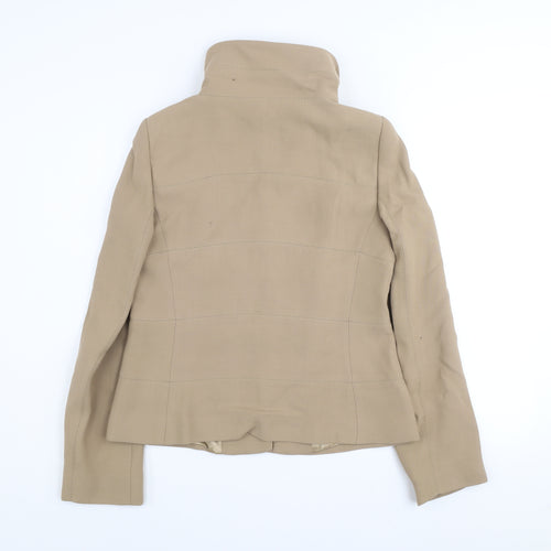Zara Woman Beige Cotton Blend Short Jacket Small