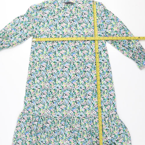 Marks and Spencer Women’s Multicoloured Floral Shift Dress Size 6
