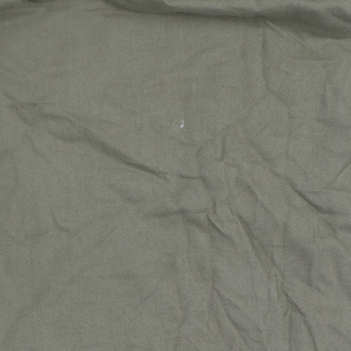 Zara Men’s Green Relaxed Fit Long Sleeve Button-Up Shirt Size S