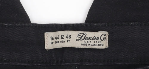 Denim Co Women's Black Skinny Jeans Size 16 Stretch Denim