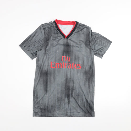 SL Benfica Men’s Grey Football Training Jersey T-Shirt S