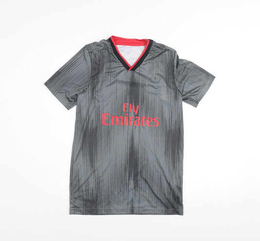 SL Benfica Men’s Grey Football Training Jersey T-Shirt S