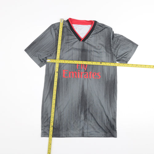 SL Benfica Men’s Grey Football Training Jersey T-Shirt S