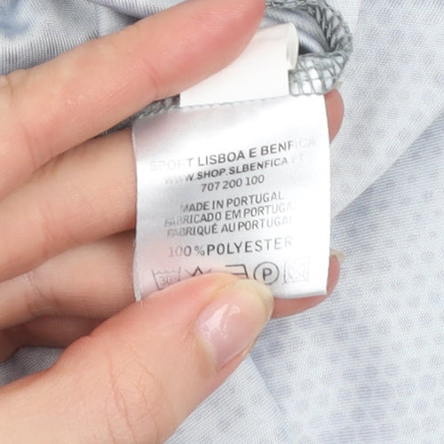 SL Benfica Men’s Grey Football Training Jersey T-Shirt S