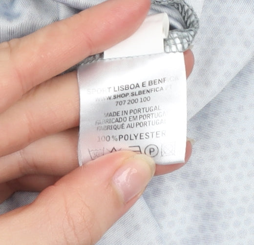 SL Benfica Men’s Grey Football Training Jersey T-Shirt S