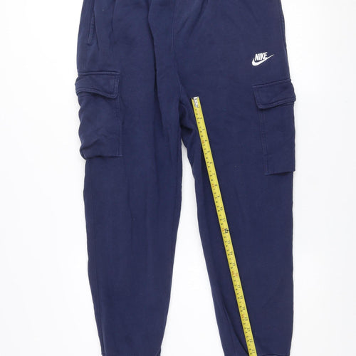 Nike Men's Blue Fleece Jogger Sweatpants L Regular Fit