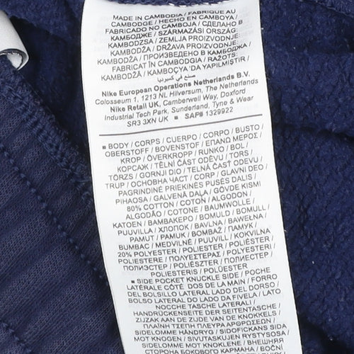 Nike Men's Blue Fleece Jogger Sweatpants L Regular Fit