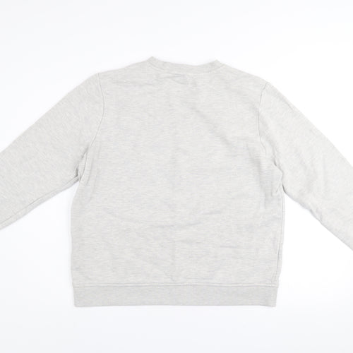 Ted Baker Women Grey Cotton Blend Pullover Sweatshirt Size 14