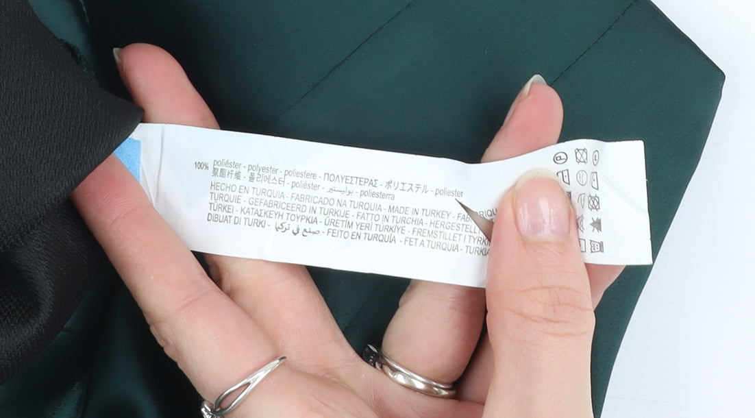 Zara Women’s Green Short Satin Pencil Skirt Size L High Rise