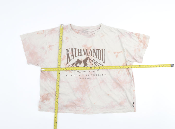 Kathmandu Women’s Multicoloured XL Tie-Dye Cotton Graphic T-Shirt