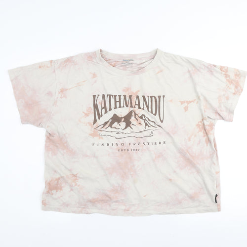 Kathmandu Women’s Multicoloured XL Tie-Dye Cotton Graphic T-Shirt