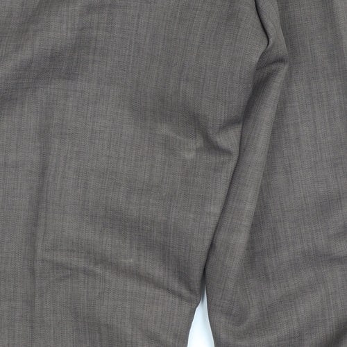 Cotton Traders Men's Brown 38 Classic Fit Straight Dress Pants