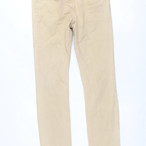 Zerres Sensational Women's Beige Straight Stretch Jeans Size 8