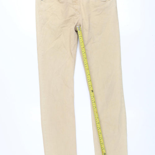 Zerres Sensational Women's Beige Straight Stretch Jeans Size 8