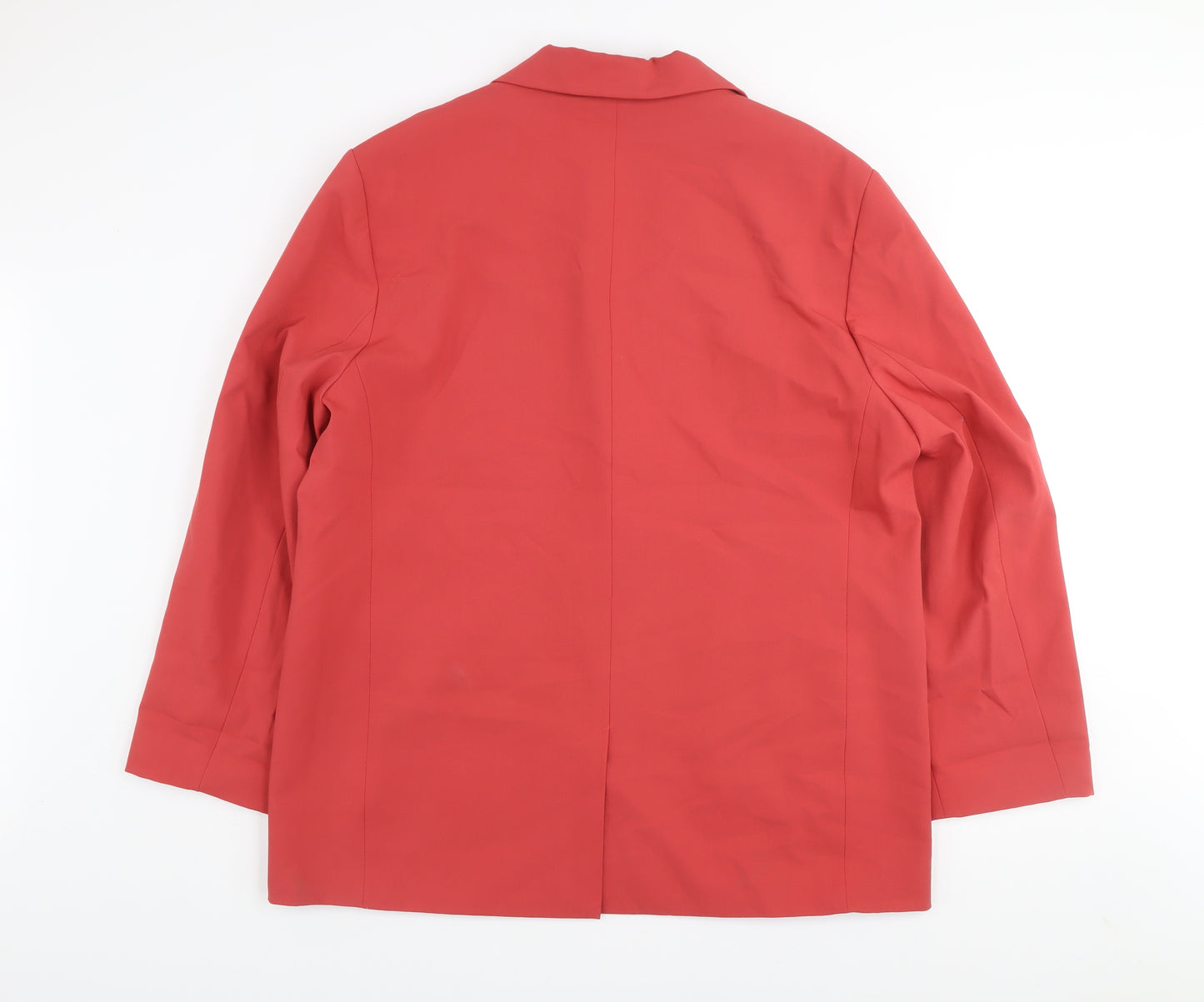 Zara Men's Red 2XL Classic Blazer Jacket Smart Twill Polyester