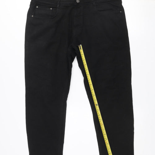 Zara Men Black Slim Fit Straight Jeans Size 32 Denim