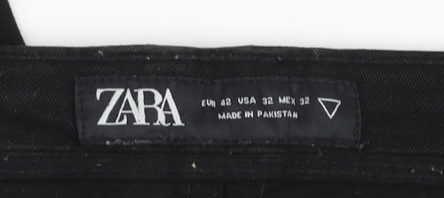 Zara Men Black Slim Fit Straight Jeans Size 32 Denim