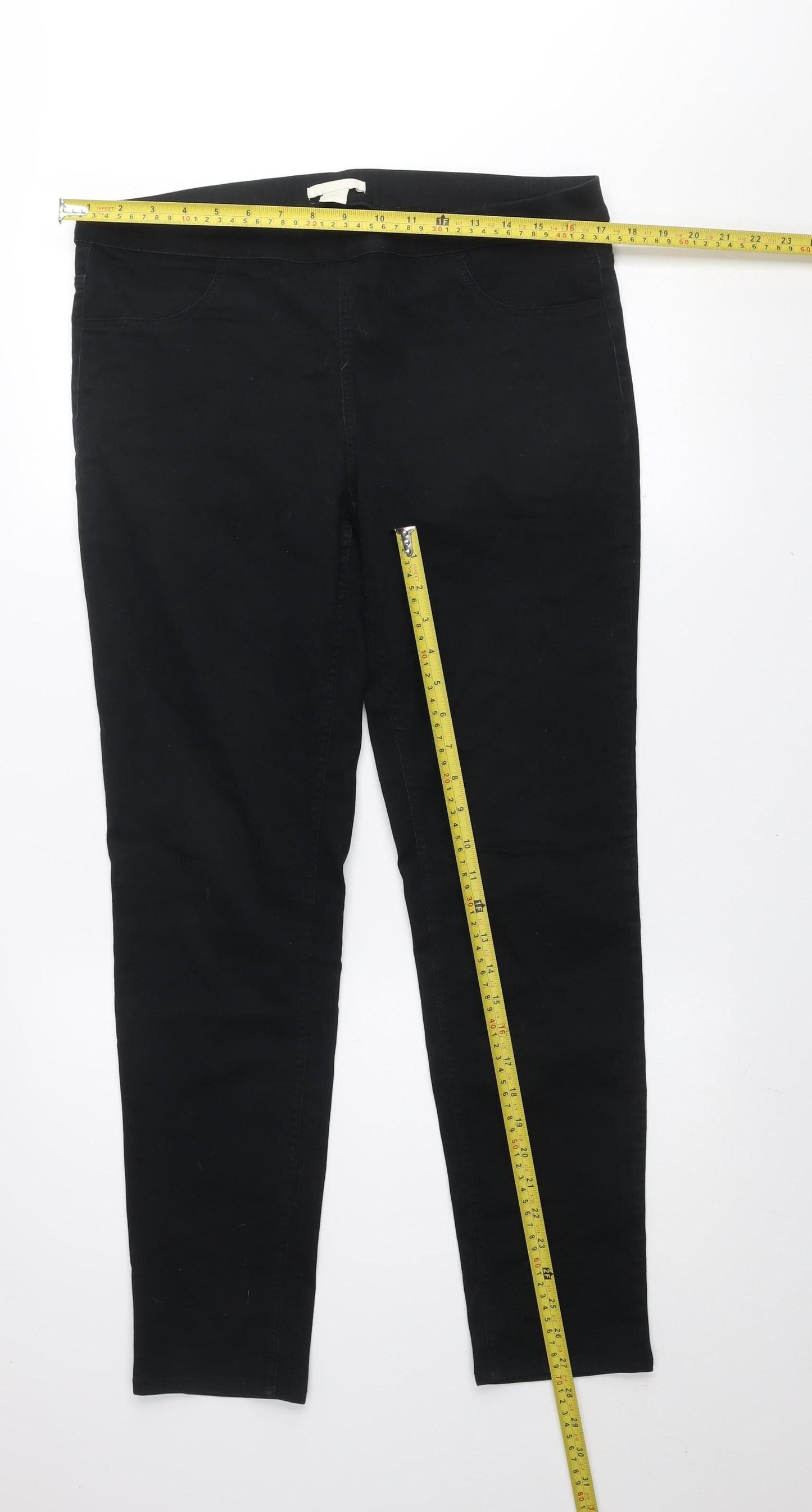 H&M Women's Black Skinny Stretch Jeans Size 16