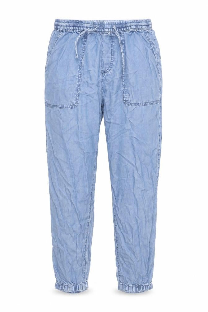 Dunnes Women Blue Cropped Relaxed Tencel Denim Jeans M