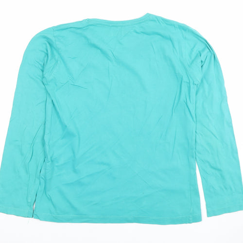Mountain Warehouse Boys Blue Long Sleeve Cats in Hats T-Shirt 11-12 Years