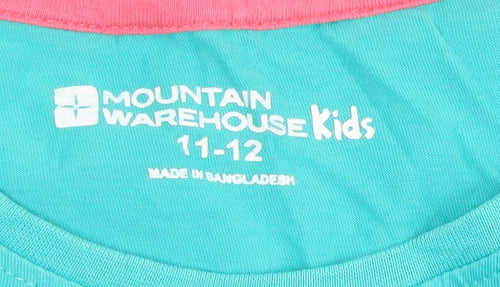 Mountain Warehouse Boys Blue Long Sleeve Cats in Hats T-Shirt 11-12 Years