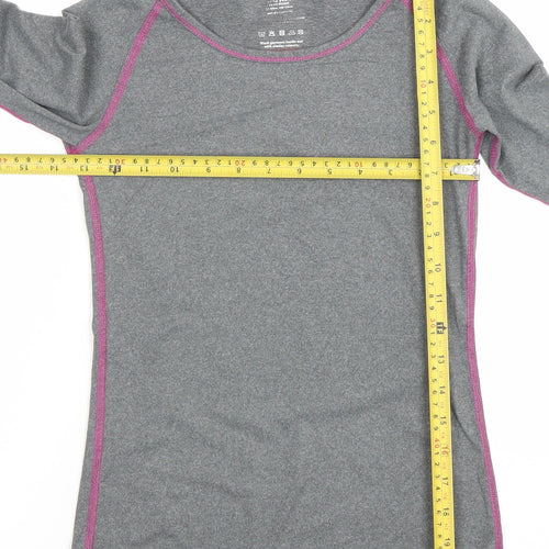 Crane Girls Grey Long Sleeve Active Sports T-Shirt 11-12 Years Lightweight Stretch