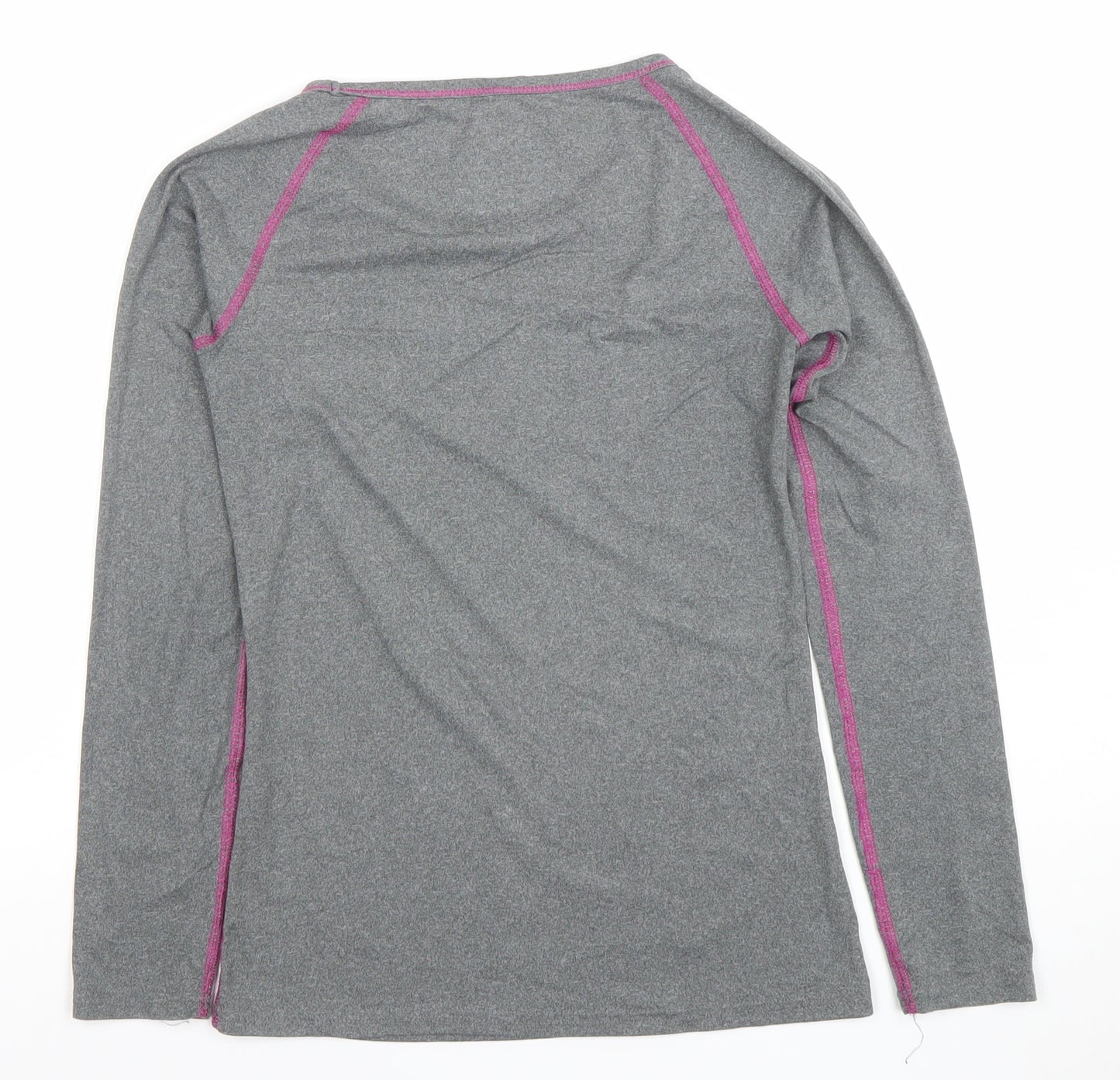 Crane Girls Grey Long Sleeve Active Sports T-Shirt 11-12 Years Lightweight Stretch