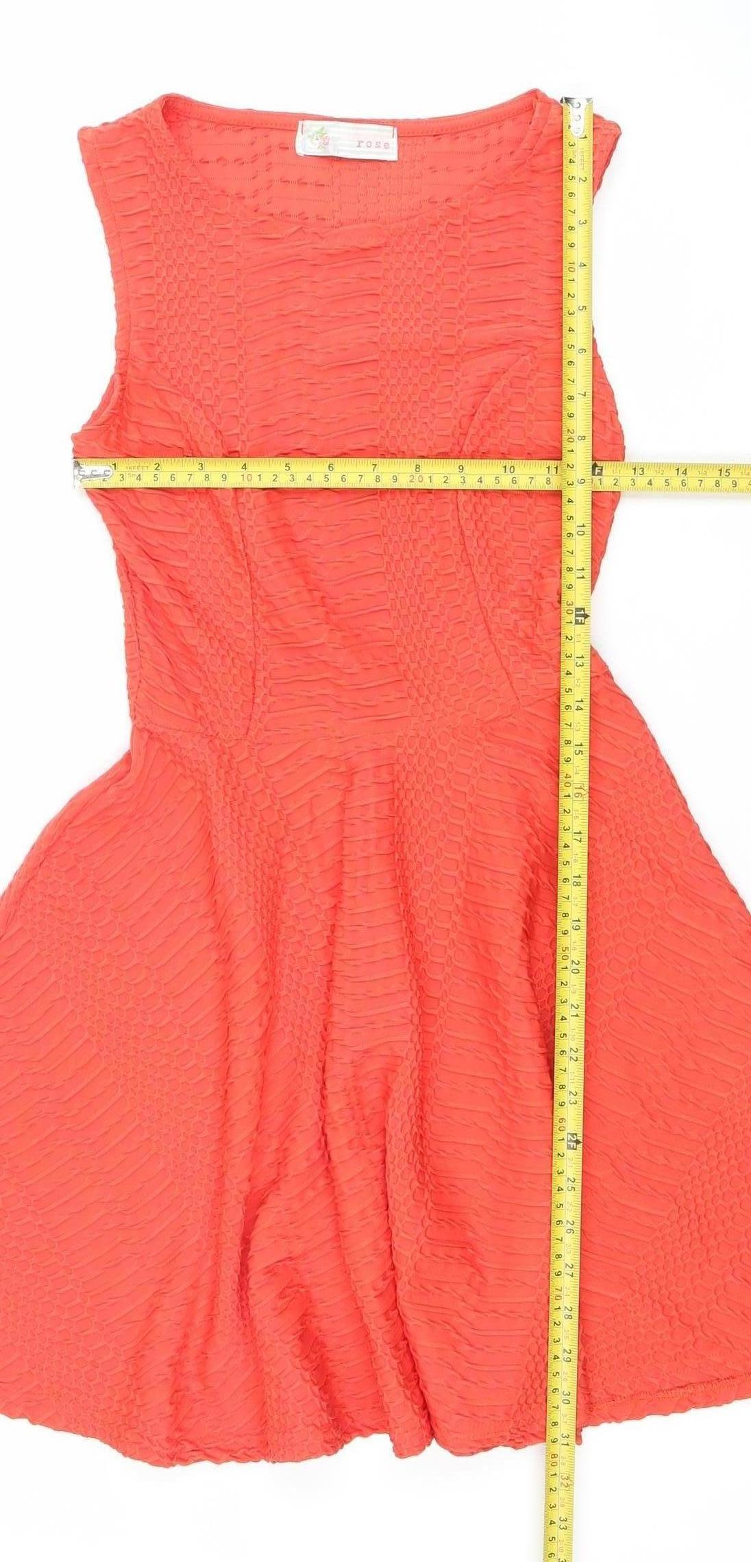 Cameo Rose Women's Red Fit & Flare Sleeveless Short Dress Size 10