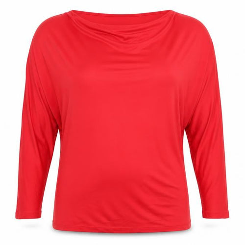 Paul Costelloe Living Women’s Red Viscose Blouse Size 12 3/4 Sleeve