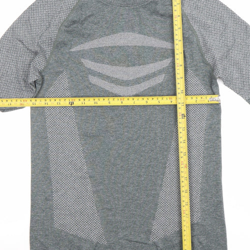 MAN Active Grey Short Sleeve Slim Fit Gym T-Shirt Size S