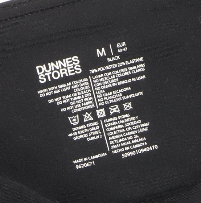 Dunnes Stores Women Black Size 14 Yoga Legging Trousers