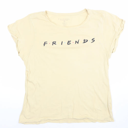 Women's Beige Friends TV Show Nightshirt T-Shirt Style Size 12-14