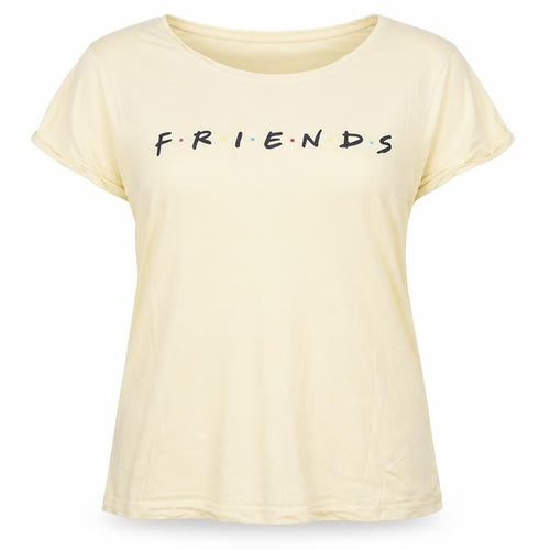 Women's Beige Friends TV Show Nightshirt T-Shirt Style Size 12-14